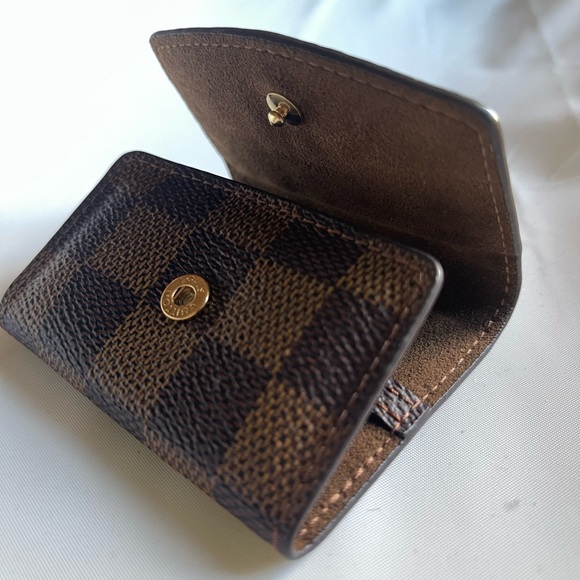 Louis Vuitton Damier Ebene Cuff Links Case - Picture 4 of 8